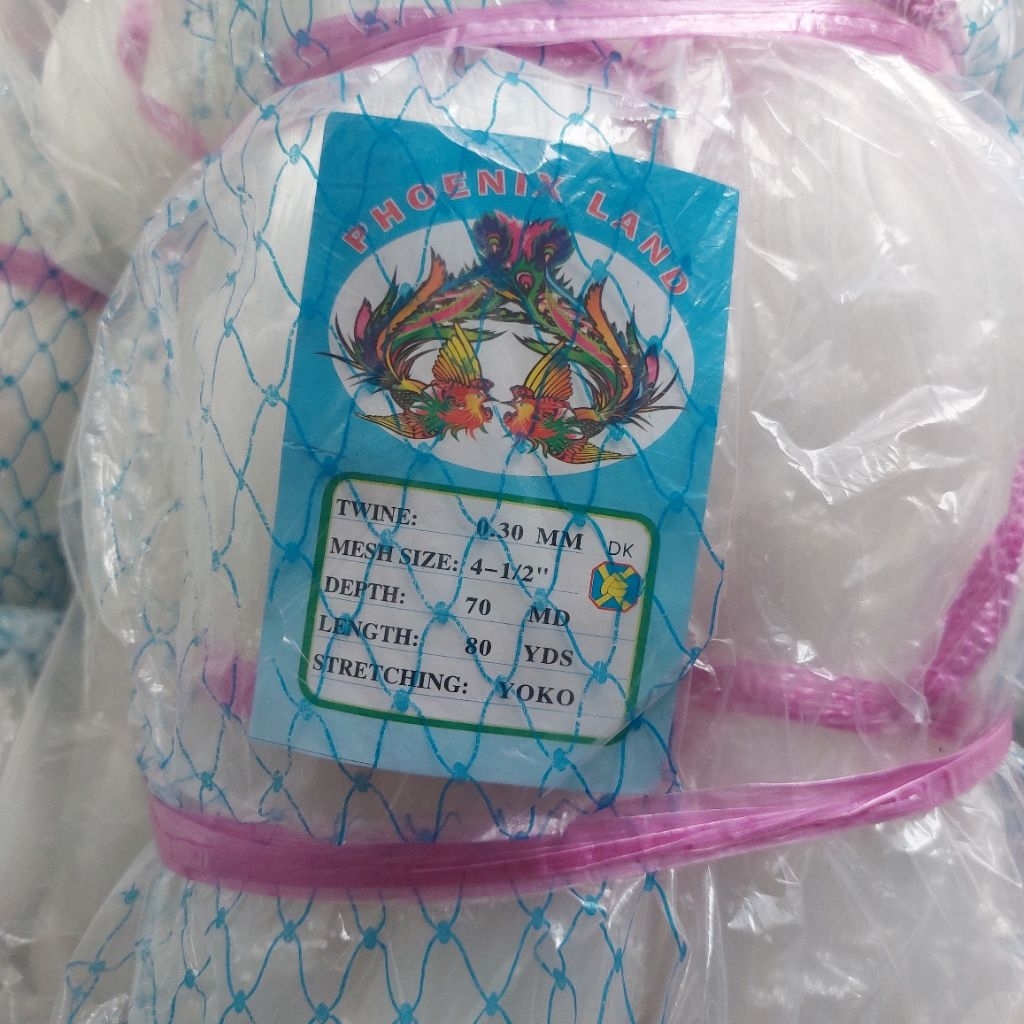 jaring ikan 4 1/2 inchi 0.30 70md x 80yds YOKO