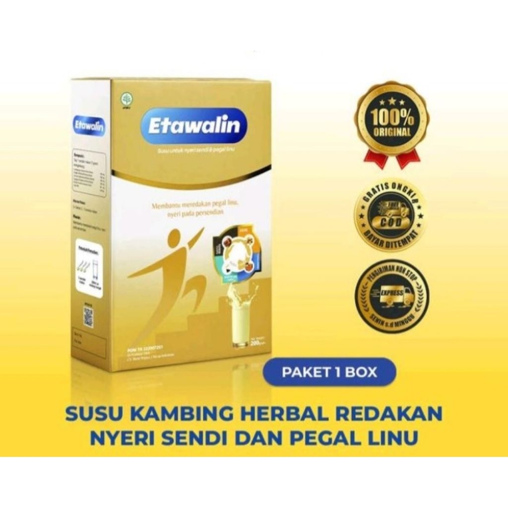 

Etawalin Susu Kambing Etawa Original 200gr Untuk Nyeri Sendi Dan Tulang