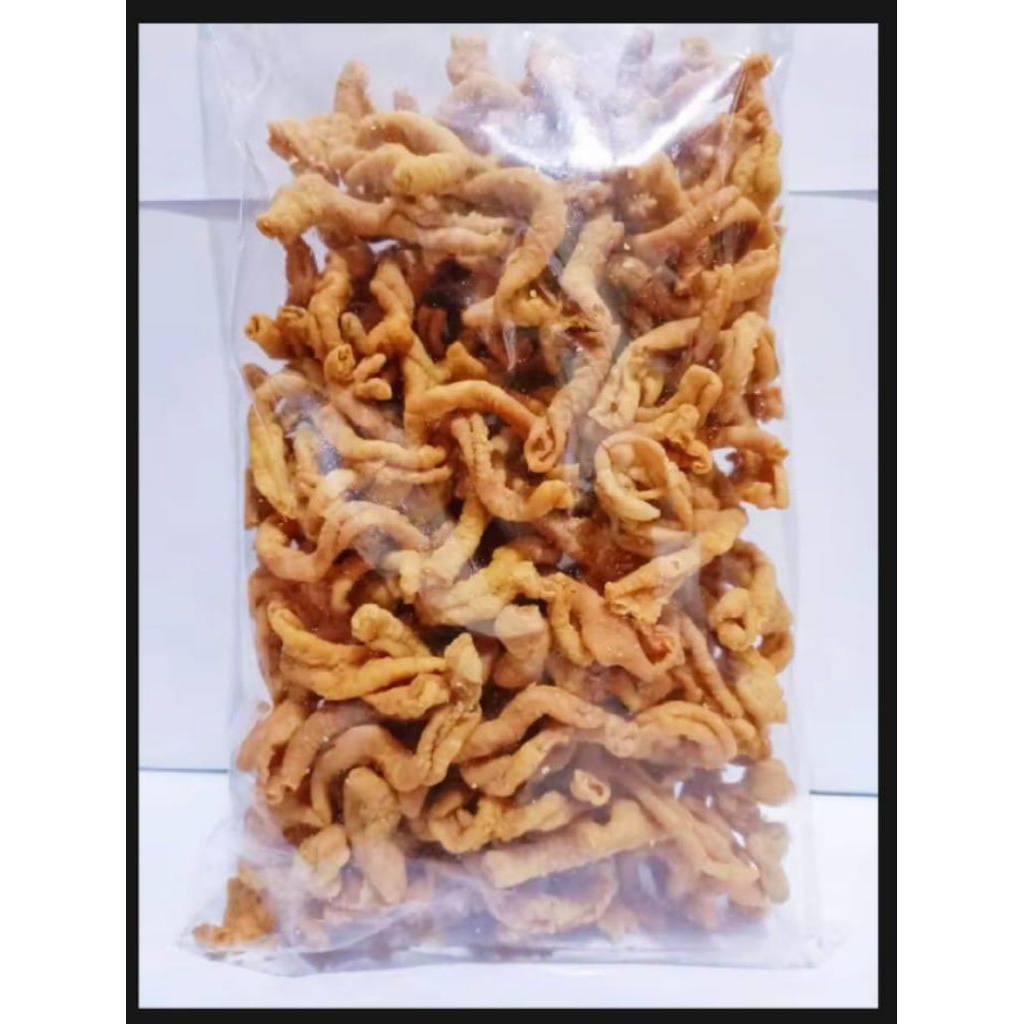

Keripik Usus Ayam Krispy Varian Original Ukuran 500 Gram/Keripik Usus Ayam kriukk