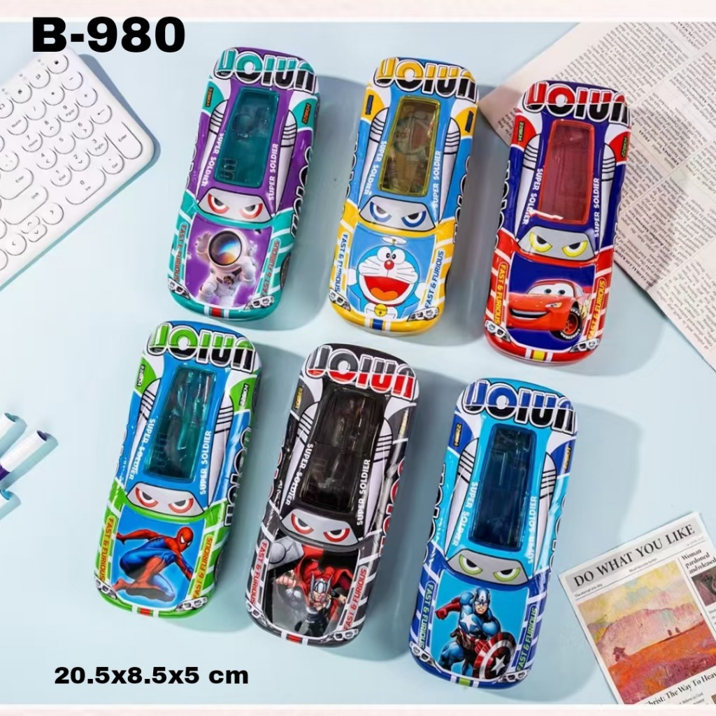 

GG Kotak Pensil Kaleng mobil Set 8.5x21 / Tempat Pensil / Pencil Case/Tepak
