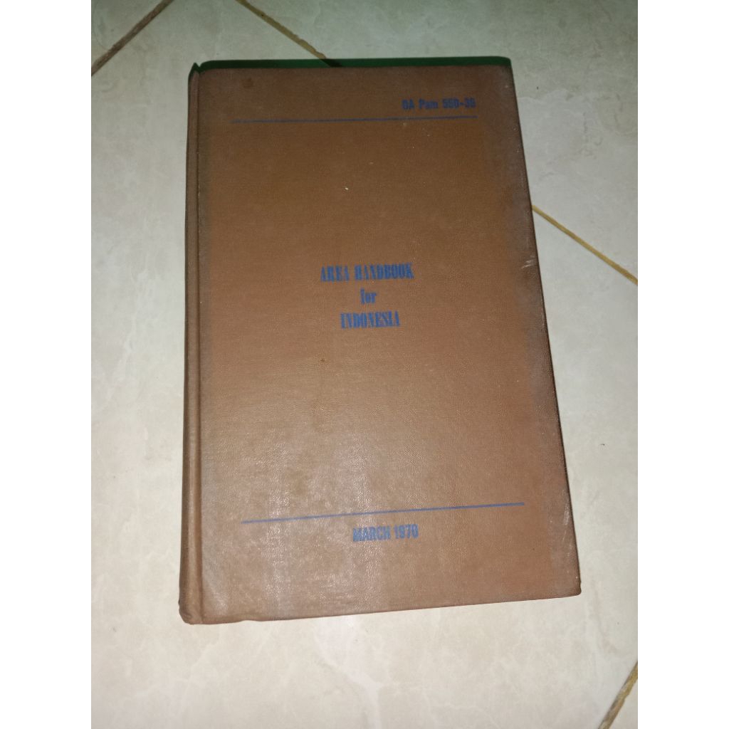 Buku Area Handbook For Indonesia 1970 oleh John W Henderson