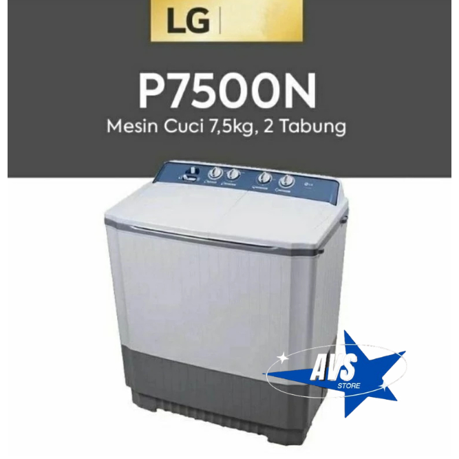 LG MESIN CUCI 2 TABUNG 7.5KG P 7500