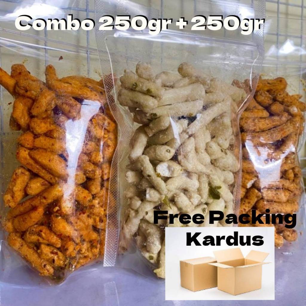 

Basreng Stik Daun Jeruk Paket Combo Original Pedas Extra 250gr
