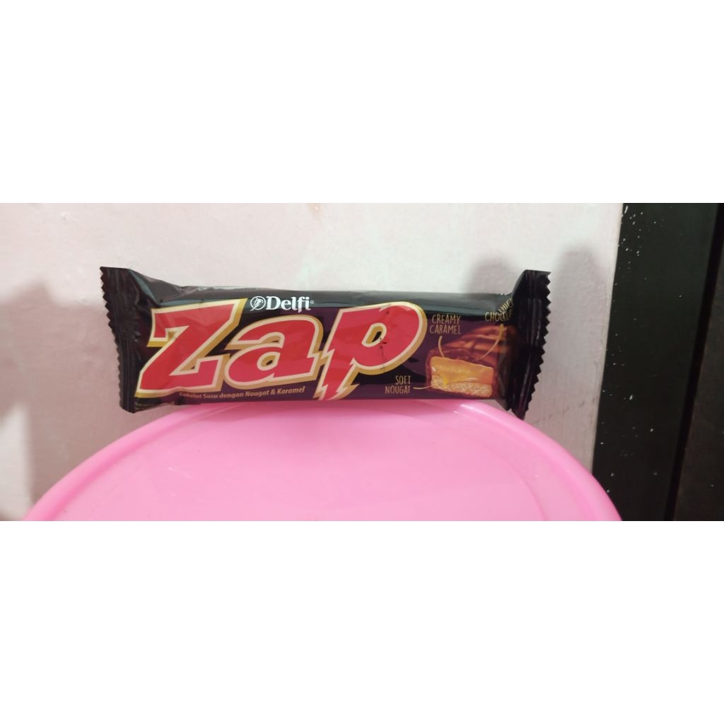 

Zap 35gr cokelat susu dengan nougat & karamel