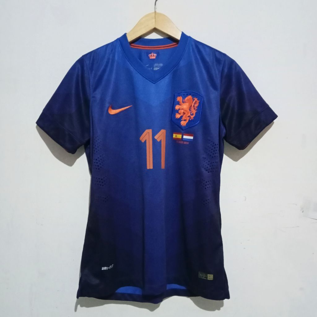 Jersey Player Issue Netherland Home 2014 Nameset Robben Grade A3 Jersey World Cup 2014
