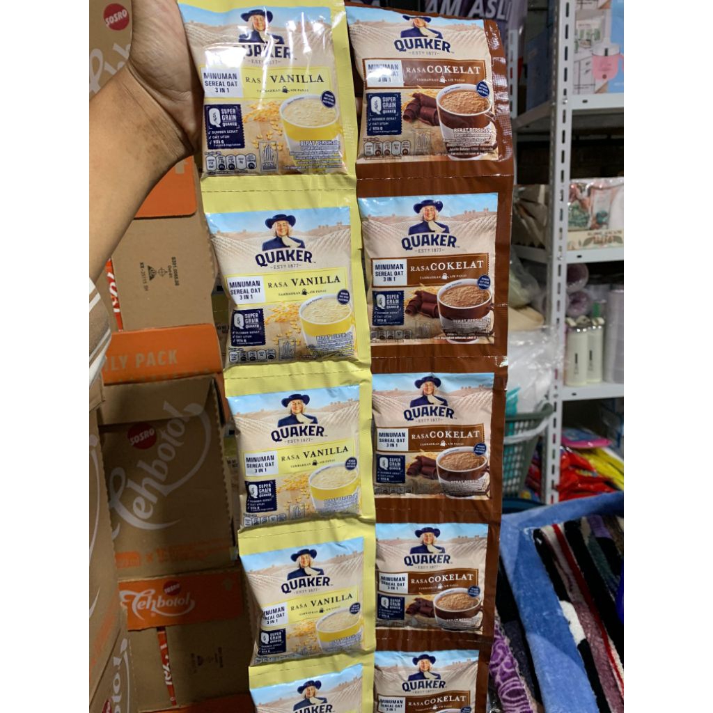 

Quaker Sereal Oat 3in1 Renceng Isi 10pcs