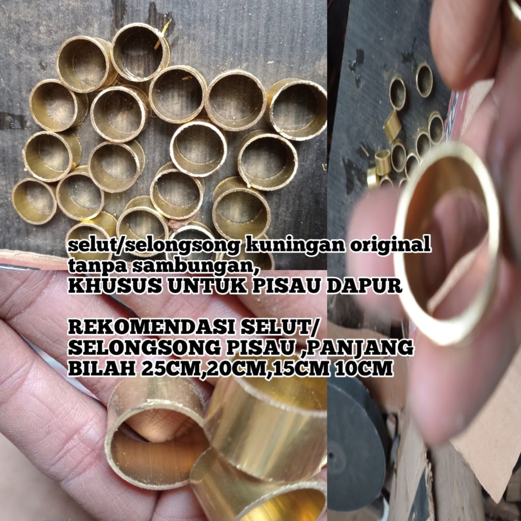 selut kuningan original khusus pisau dapur