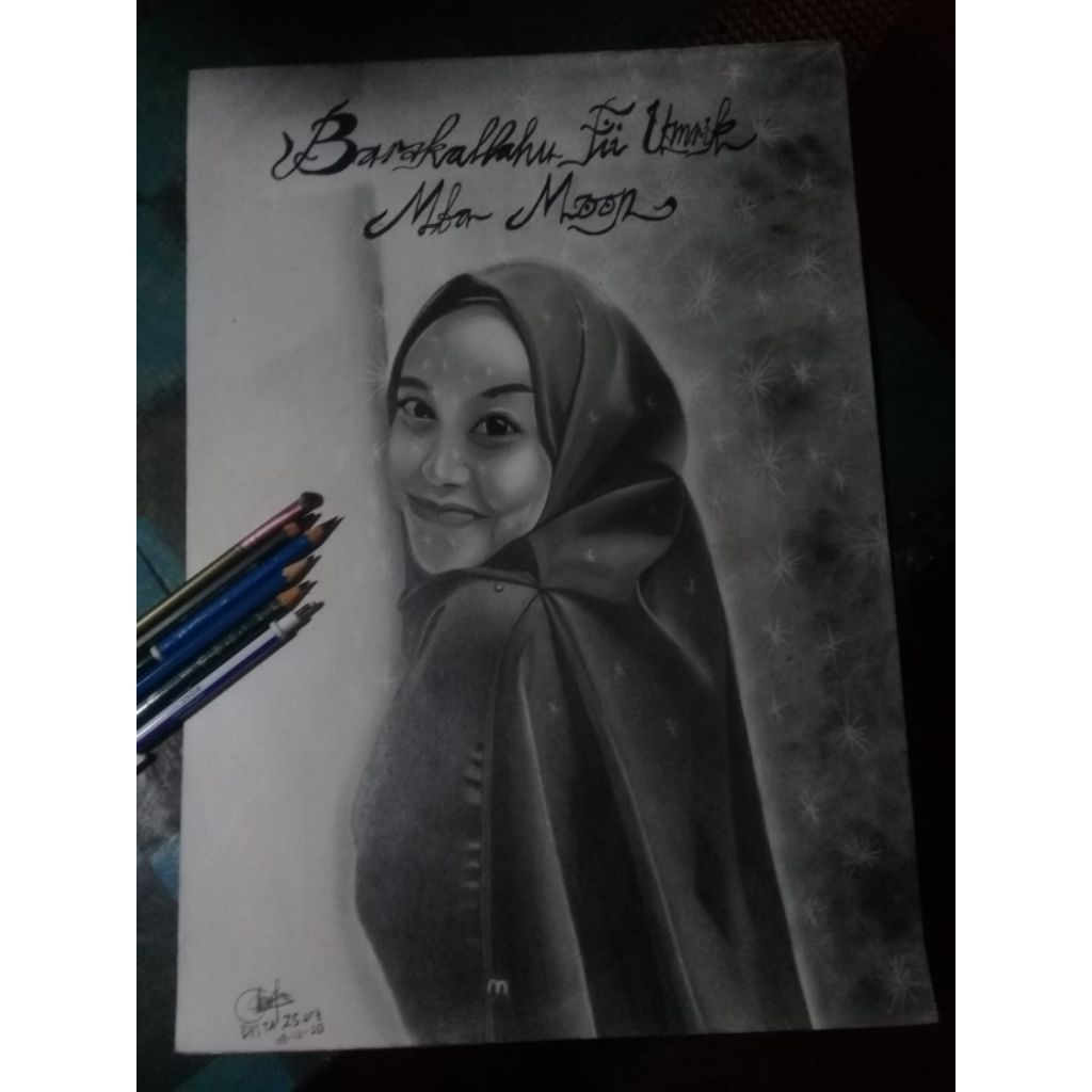 

LUKIS WAJAH FULL ARSIR PENSIL