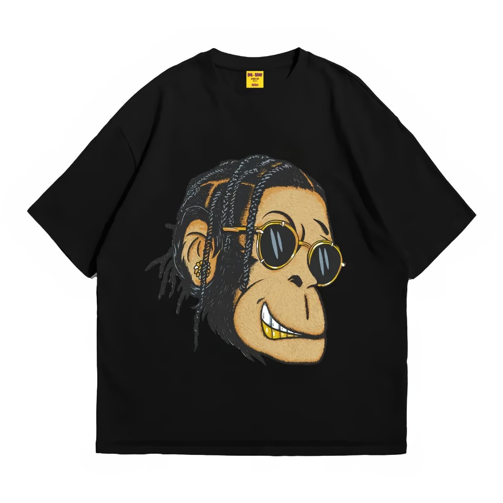 Market Monkey Kaos Pria ASAP Rocky Tshirt