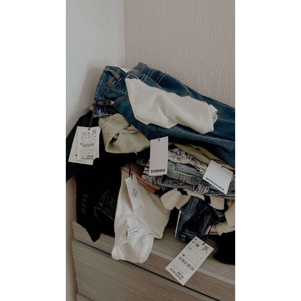 celana loose pants/cringkle preloved