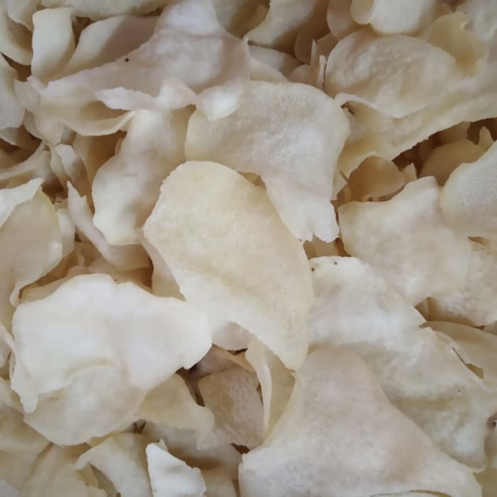 

PROMO 1 kg Krupuk gadung mentah kualitas premium grade A siap goreng khas kediri