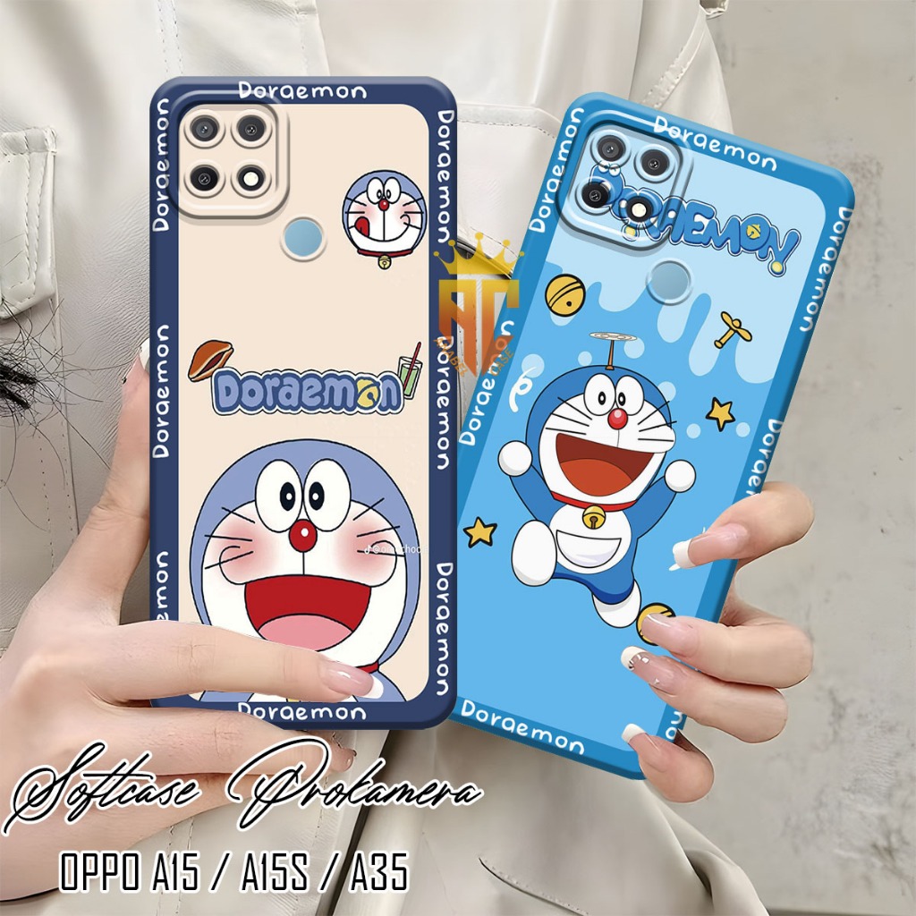 Softcase Prokamera OPPO A15 / A15S / A35 Motif Doraemon Cute  - Case Oppo a15 - Case Hp [CP9]