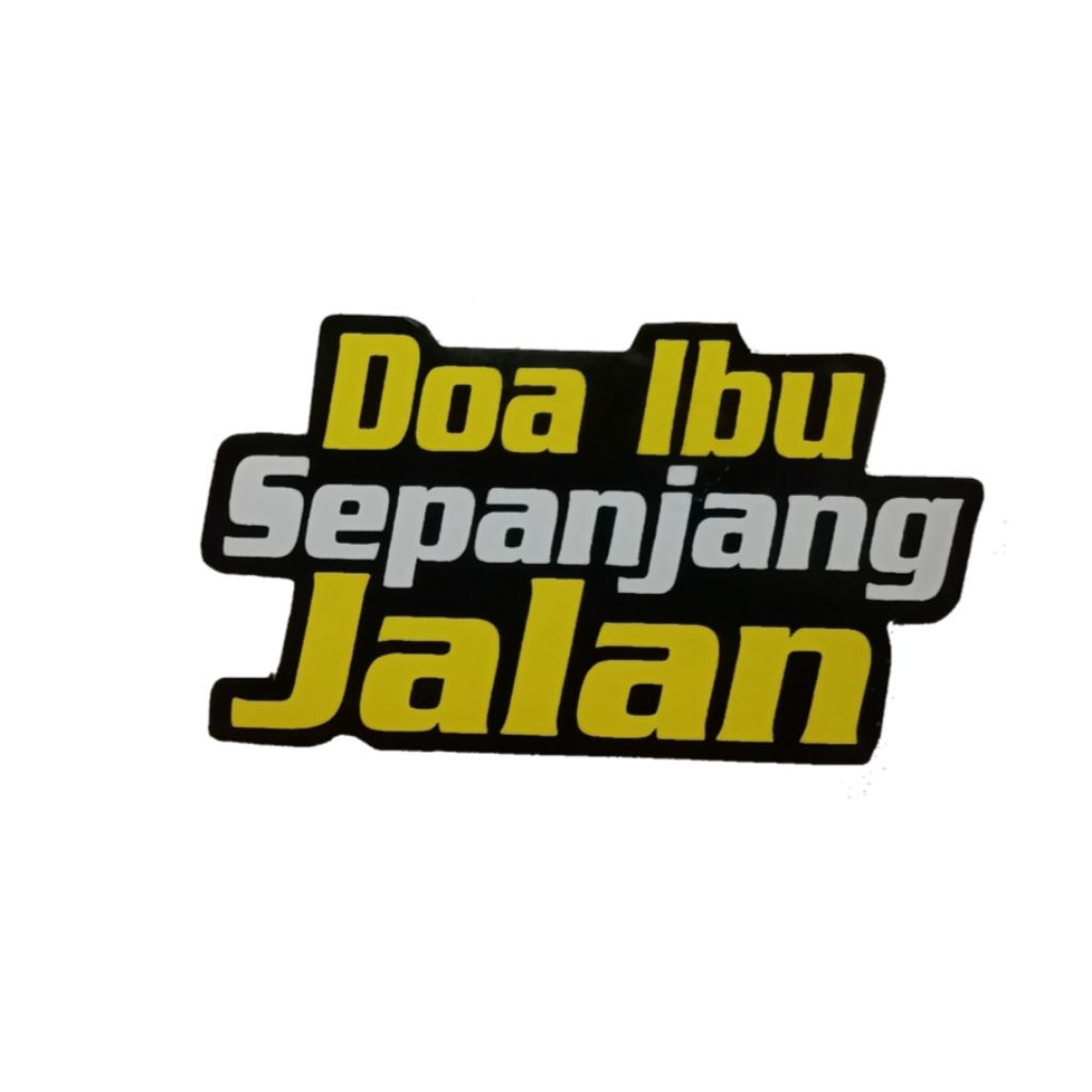 Stiker motor doa ibu sepanjang jalan isi 2