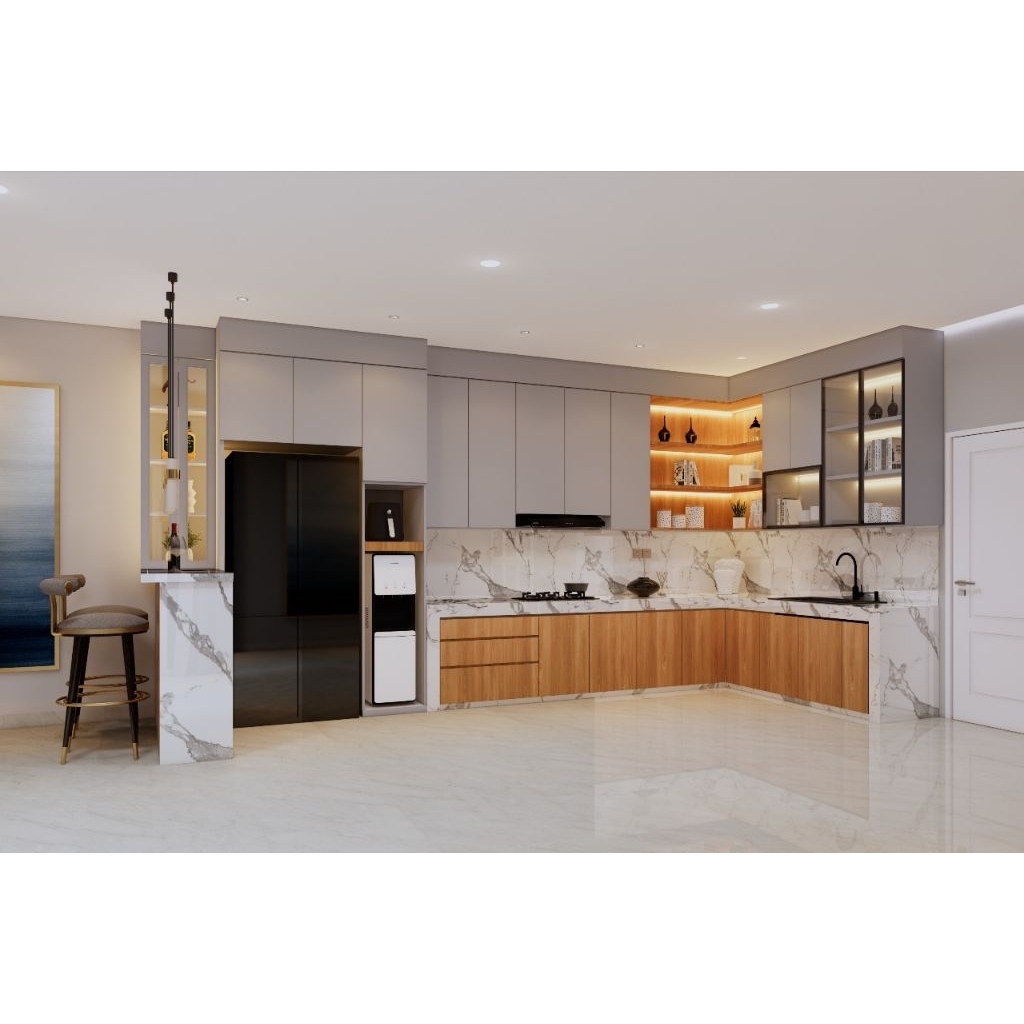 Custom Kitchen Set Aluminium