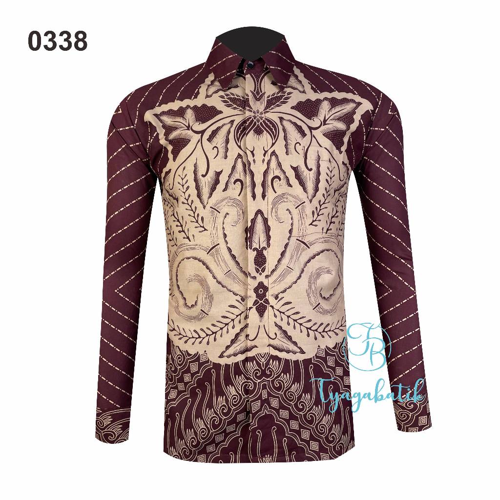 Kemeja Batik Slimfit Lapis Furing Premium 0338 Tyaga Batik