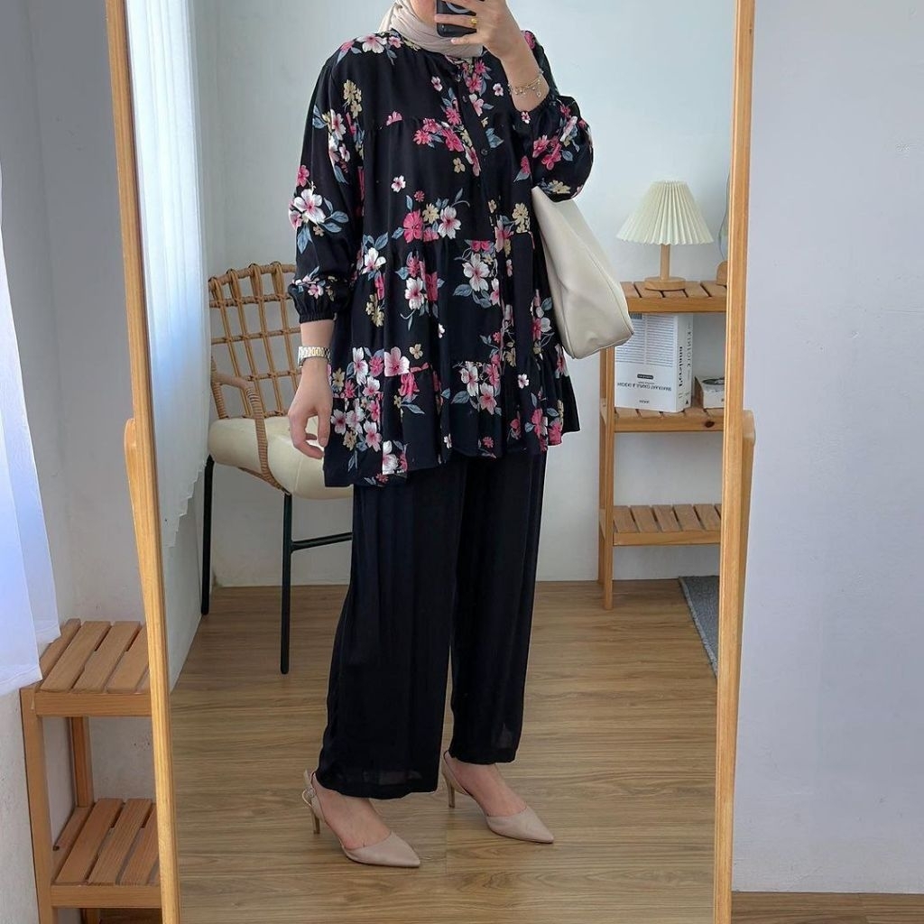 Setelan One Set Wanita Kekinian / MEERA ONE SET KEKINIAN