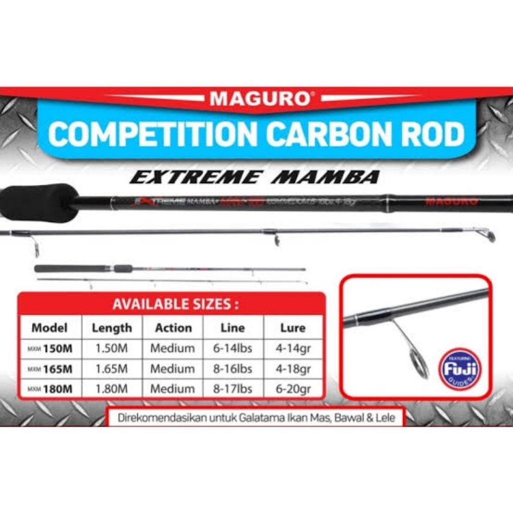 JORAN MAGURO EXTREME MAMBA 180CM 8-17LB - GALATAMA FUJI