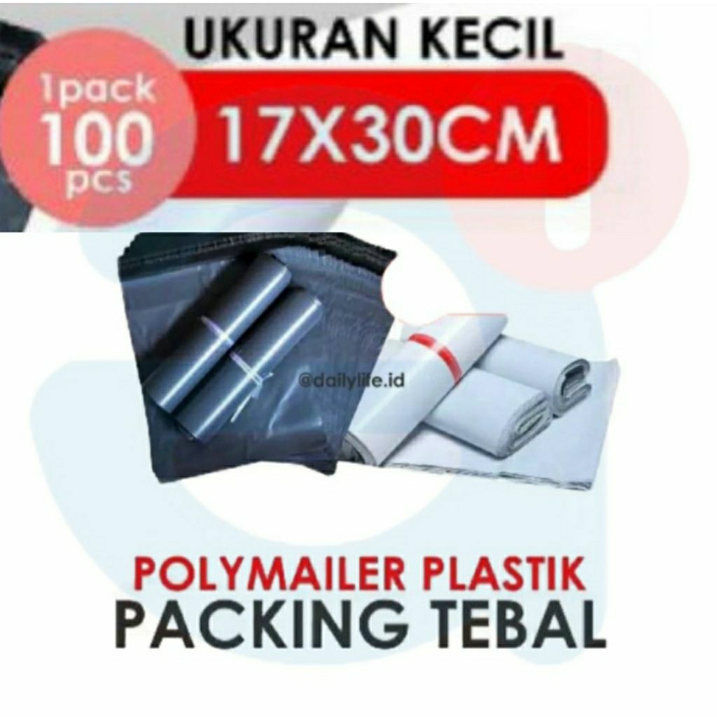 

Plastik Packing KECIL 17 x 30 CM - POLYMAILER 1 Pack isi 100 PCS HIGH QUALITY IMPOR
