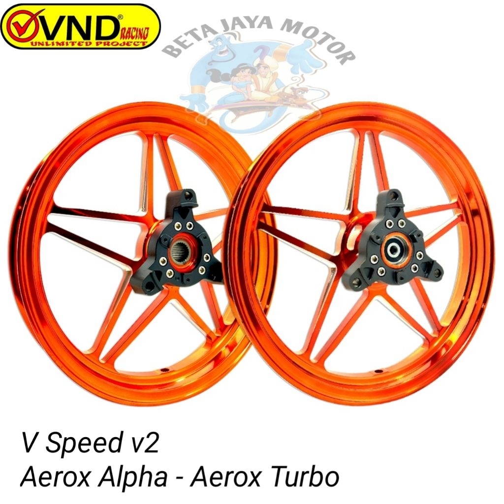 Velg Racing VND V Speed Gen 1 Gen 2 185x14 & 215x14 Aerox Alpha Aerox Turbo