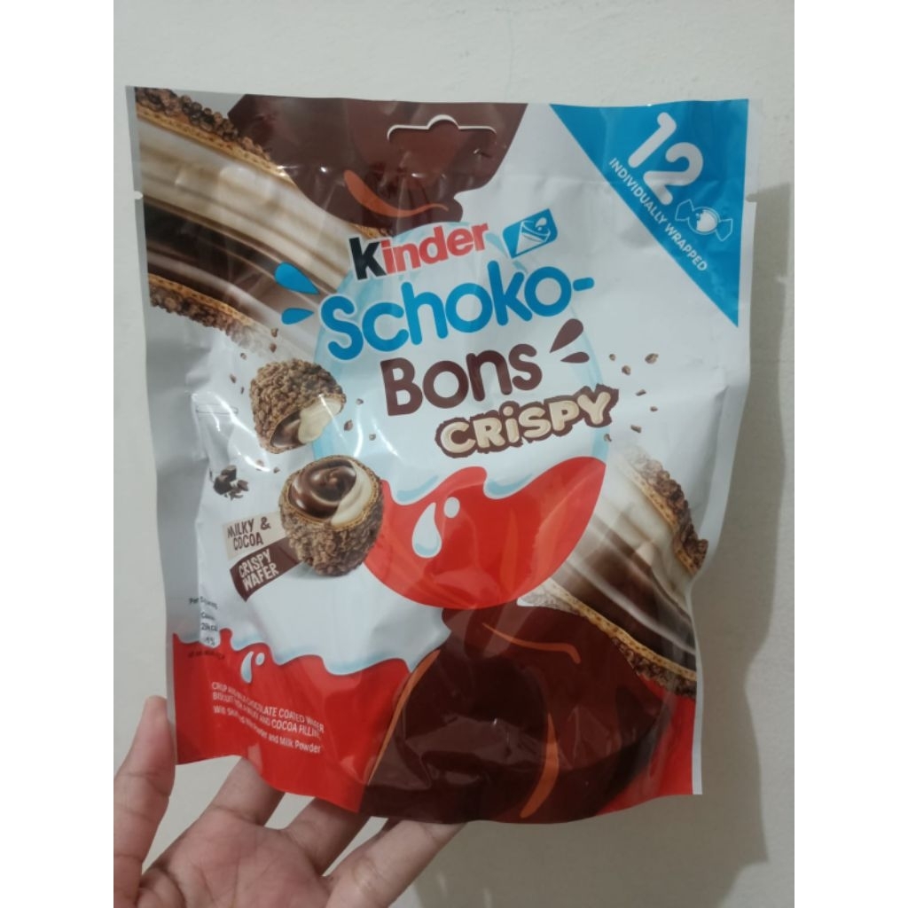 

READY KINDER SCHOKO BONS CRISPY ISI 12PCS