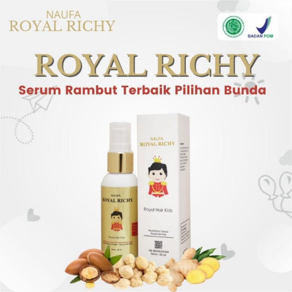 Naufa Royal Richy Minyak Rambut Anak Serum Penumbuh Rambut Original