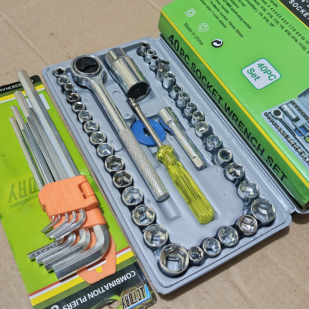 Paket Kunci shock 40 pcs & Kunci L set 9 pcs Panjang Victory ( Ready Cod ) kunci sok full set lengka