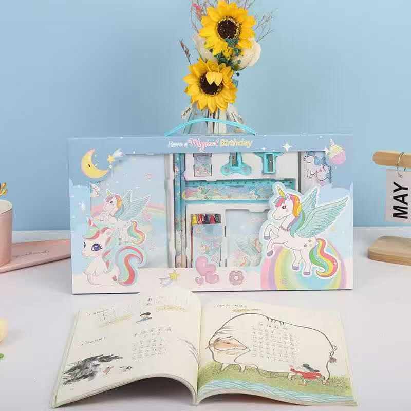 

D3W! Agftoys Pensil Tulis Set 8 in 1 Paket Komplit Kartun Lucu