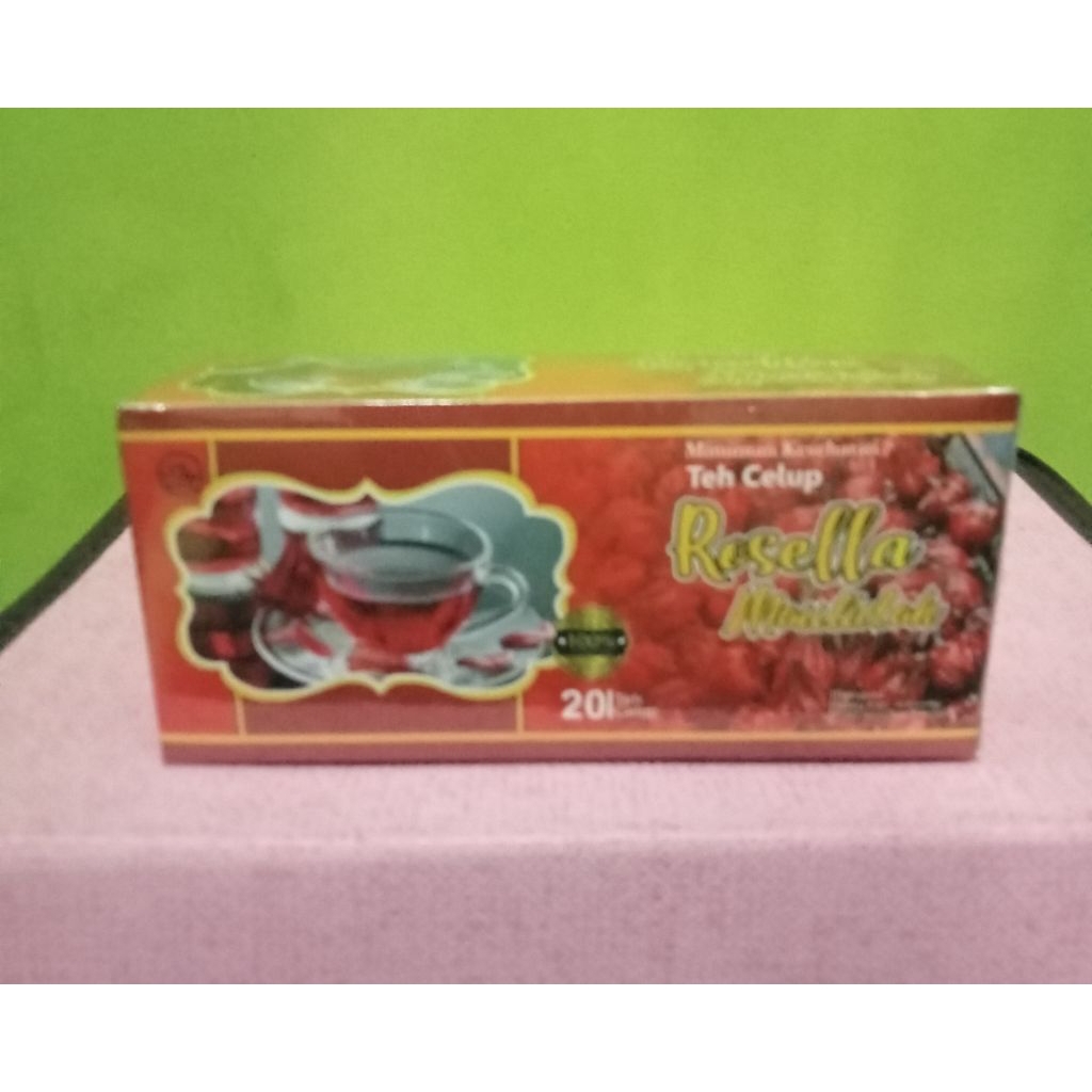 

Teh celup bunga Rosela//Teh herbal bunga Rosela isi 20 teh celup
