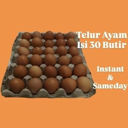 

Telur Ayam 1 Tray 30 Butir