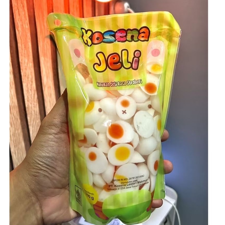 

Jelly karakter Telur Puyuh/ Jelly bentuk telur puyuh/ jelly kosena/ topping jelly kosena
