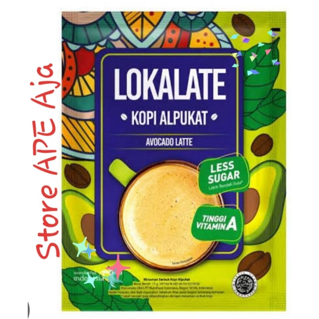 

KOPI LOKALATE ALPUKAT [ 15gr X 10 Sachet ]