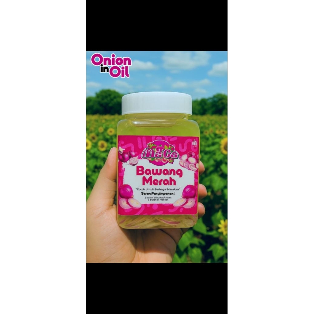 

Bawang merah iris minyak canola 180gr