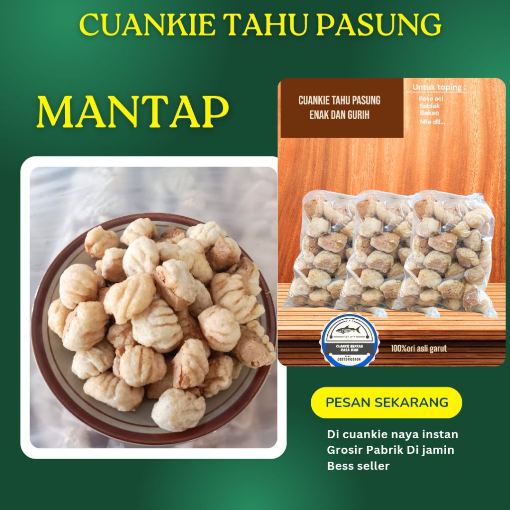 

Cuanki tahu pasung isi 200pcs free kardus