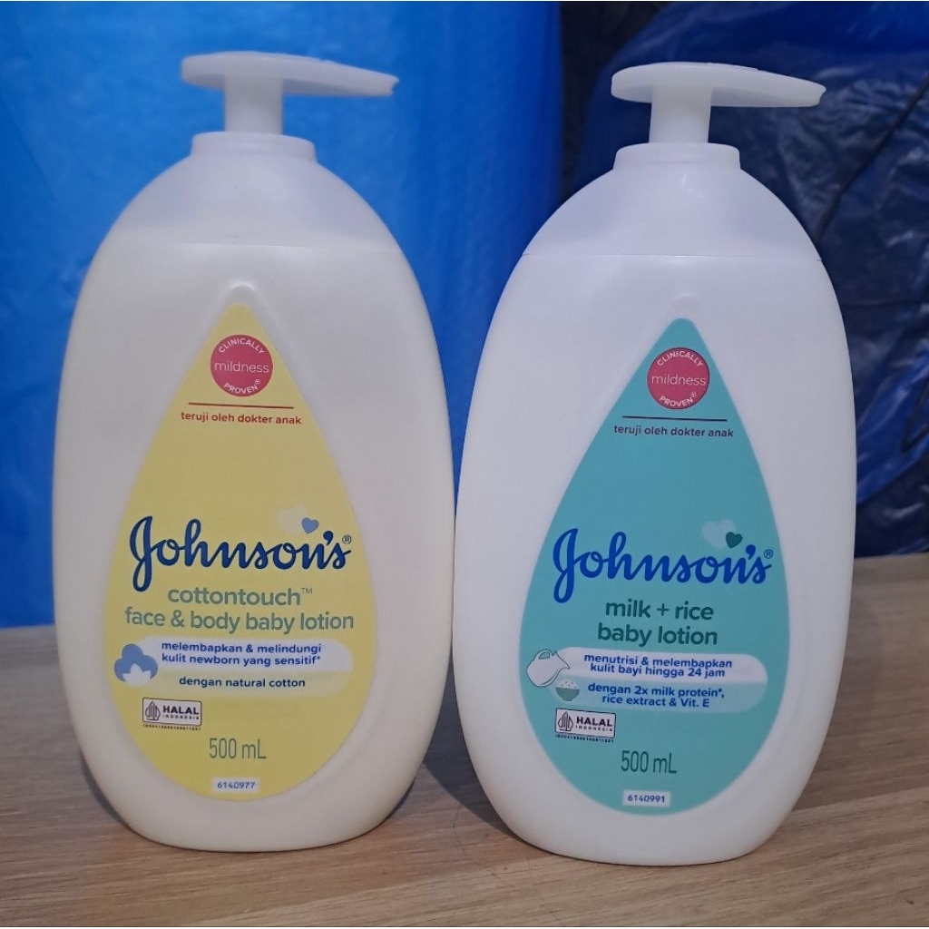 Johnson's Face & body Lotion Cottontouch Milk + Rice Bedtime 500ml Johnson Baby Lotion
