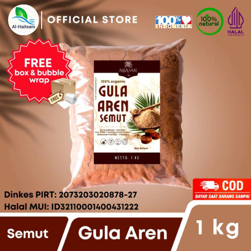 

Gula Aren Semut / Nira Aren Bubuk Organik Asli Alka Sari 1Kg