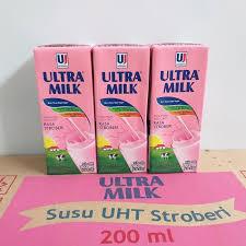 

Susu Ultra Milk Rasa Stroberi 200ML (1 Dus 24 PCS)