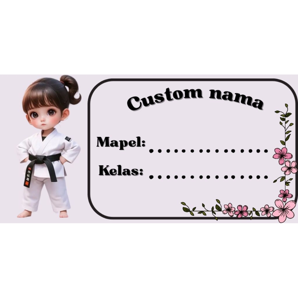 

LABEL NAMA BISA CUSTOM NAMA