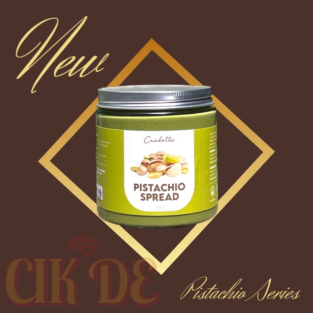 

CREDOTTI Premium Pistachio Spread 500gr, Selai Filling Topping