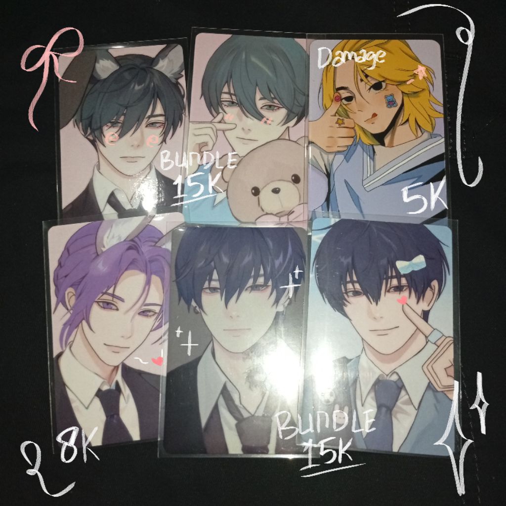 Photocard Fanart Blue Lock Tokyo Revengers by littlenecron & 6baji