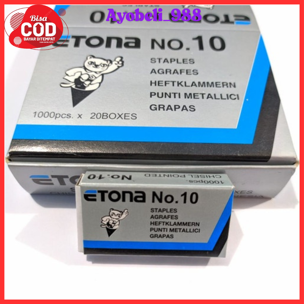 

【COD】【TERMURAH】ISI STAPLES ETONA NO.10