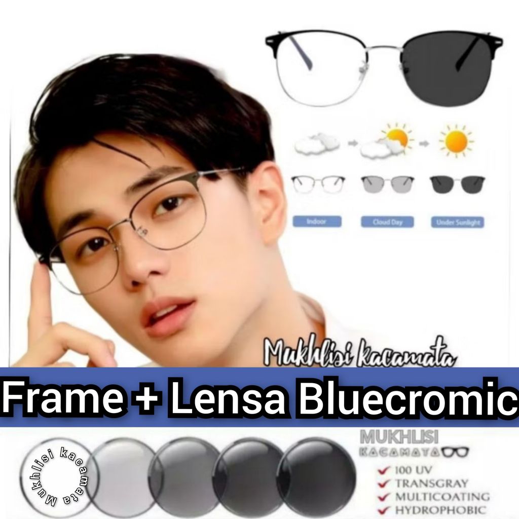 KACAMATA PHOTOCROMIC | LENSA MINUS (FREE LENSA MINUS & CYLINDER ) KACAMATA MINUS | KACAMATA MINUS