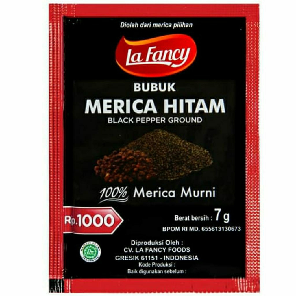 

✅LANGSUNG DIKIRIM,,,,1sachet bubuk merica hitam 7gram