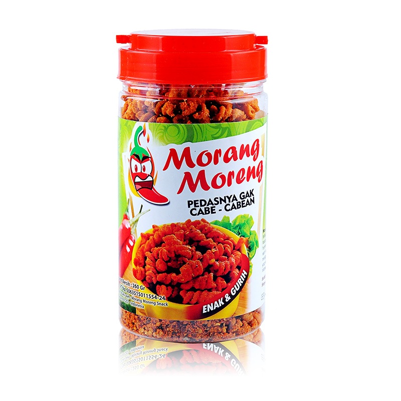 

Keripik Pedas Makaroni Spiral Morang Moreng / Cemilan Renyah Aneka Rasa Toples