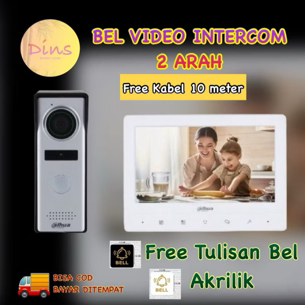 DINS BEL RUMAH VIDEO INTERCOM/BEL RUMAH DRAKOR/DHI-KTA02