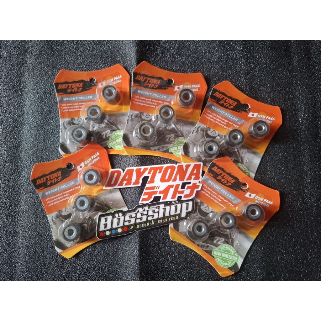 DAYTONA Roller Racing BEAT KARBU | KVY 3PCS Roller Beat/scoopy/Spacy Karbu