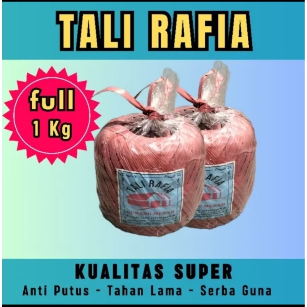 

tali rafia 1000gram/500gram/250gram CAP BINTANG