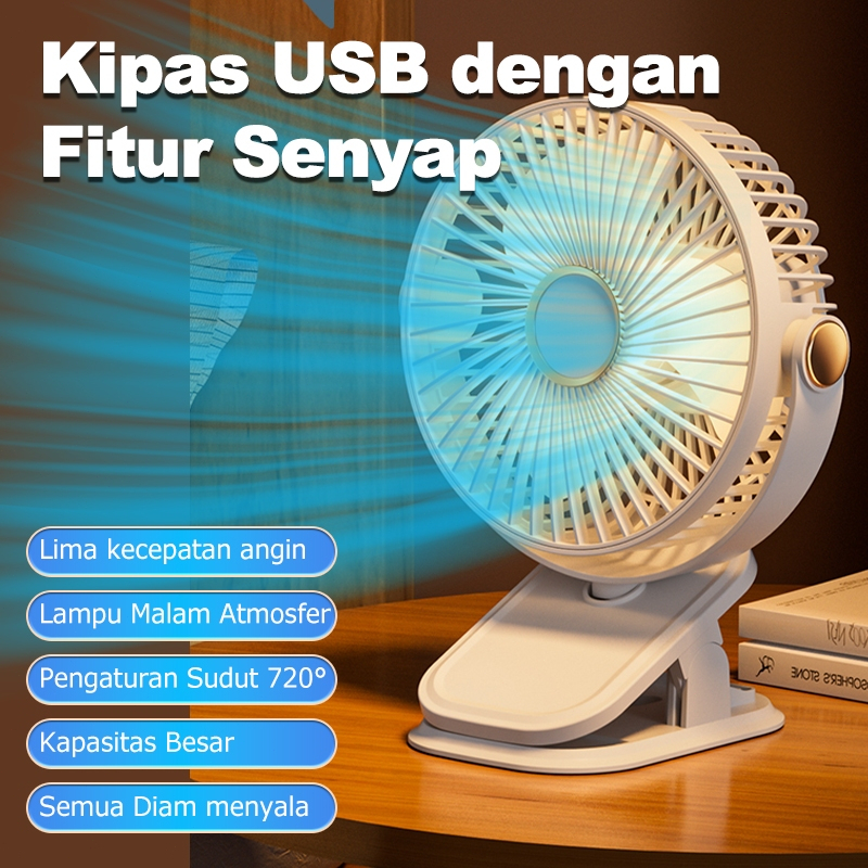 [COD] Kipas lipat portabel kipas portabel kipas meja duduk kipas mini USB isi ulang kipas kecil kipa