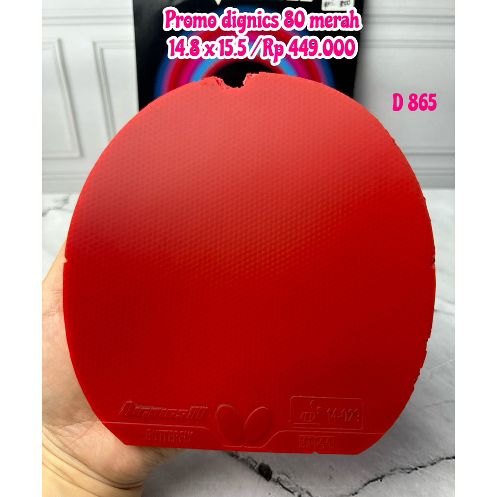SECOND KARET PINGPONG TENIS MEJA DIGNICS 80 MERAH ORIGINAL MARKET JEPANG