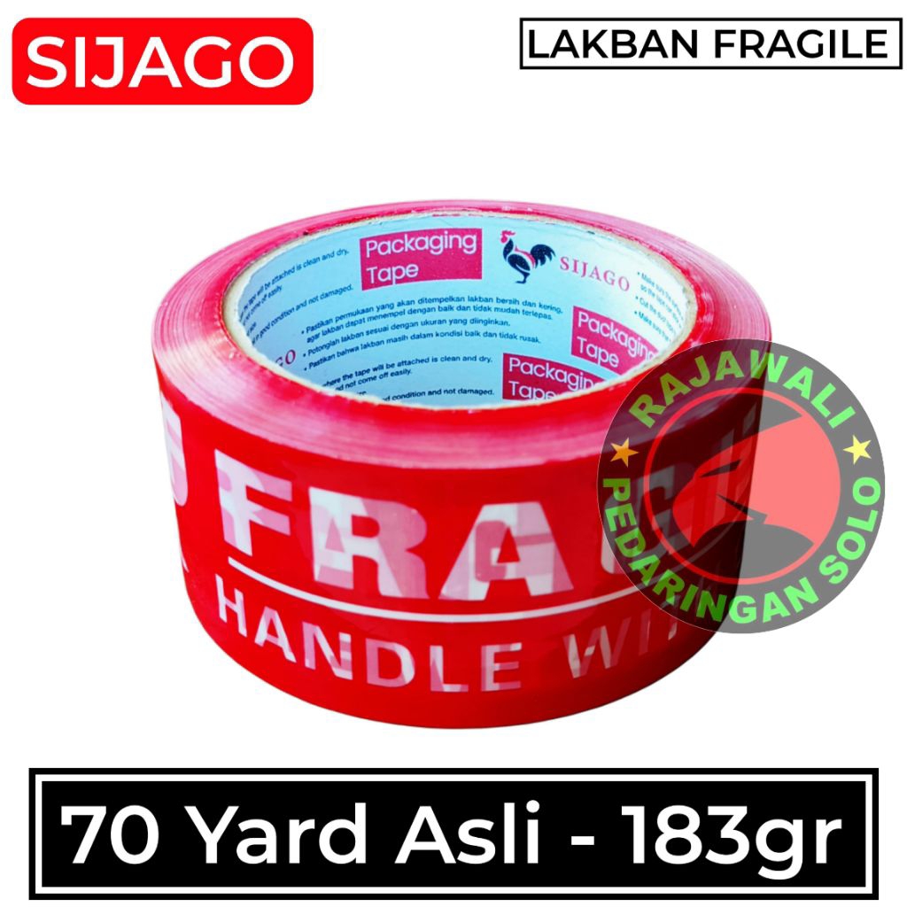 

Lakban Fragile SIJAGO 70 Yard Real