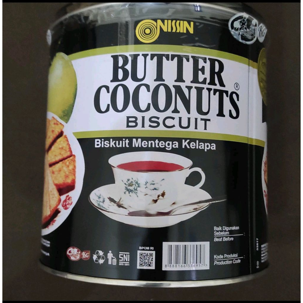 

Nissin Butter Coconut Kaleng 650gr - Biskuit Mentega Kelapa